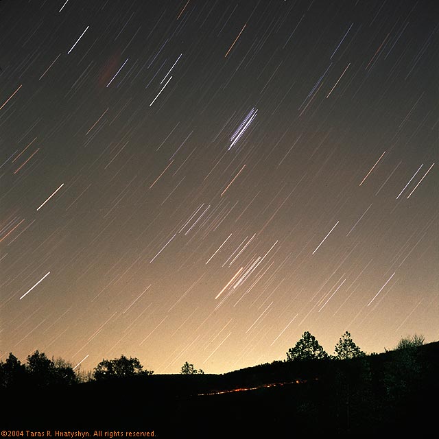 Taurus star trails.