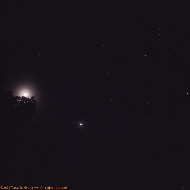 The Moon, Venus, Saturn, and the Twins.